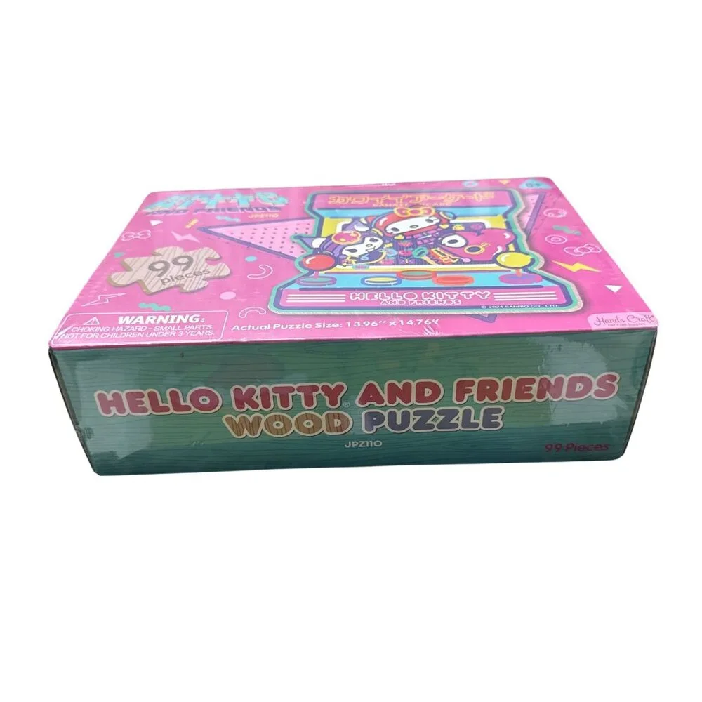 Hello Kitty & Friends 99-Piece Wooden Jigsaw Puzzle For Kids Age 8+ - Kawaii Arc